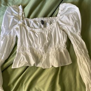 RUCHED H&M LONG SLEEVE TOP